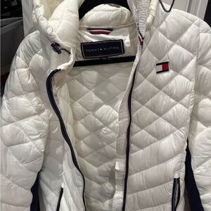 Tommy Hilfiger Women's White Quilted Jacket